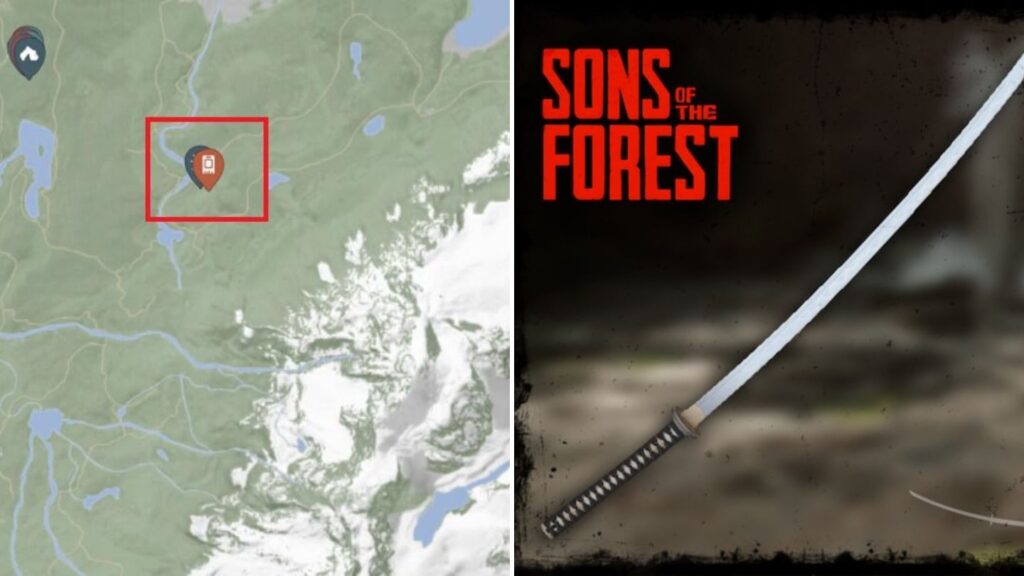 Katana in Sons of the Forest